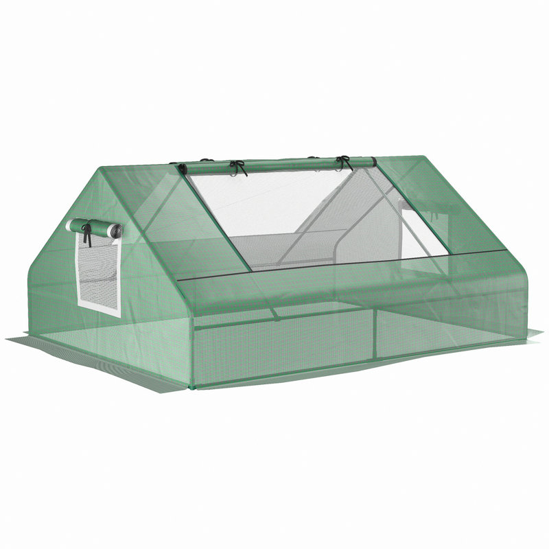 Mini Greenhouse With Zipper Windows And Door For Outdoor
