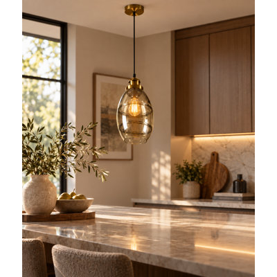 Gilmore 1 - Light Brass Single Pendant