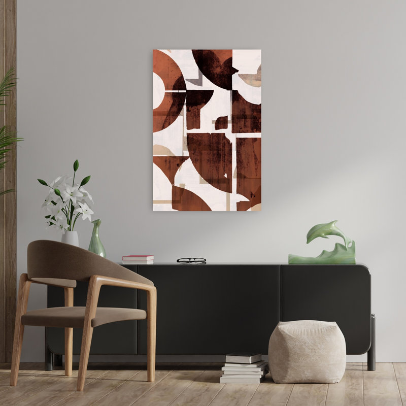 Art contemporain, art contemporain abstrait, H 36 po x l 24 po