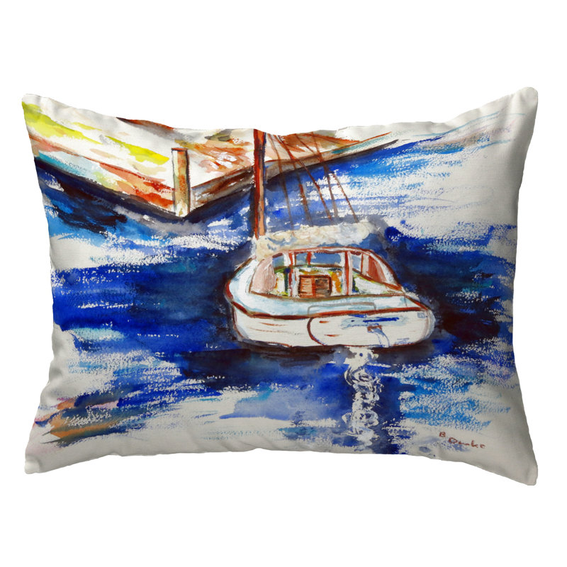  Housse et insert de coussin rectangulaire pour voilier et quai