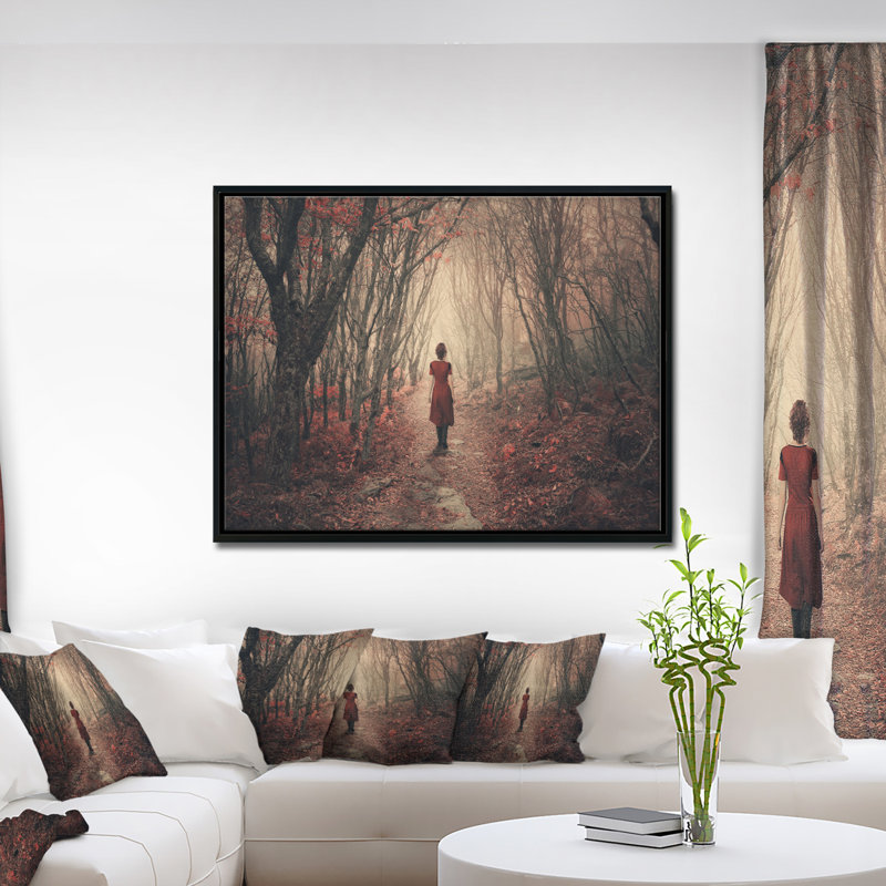 Schafer Landscape In Frosty Forest - reproduction de photo, H 30 po x l 40 po x P 1,5 po, Toile avec cadre flottant