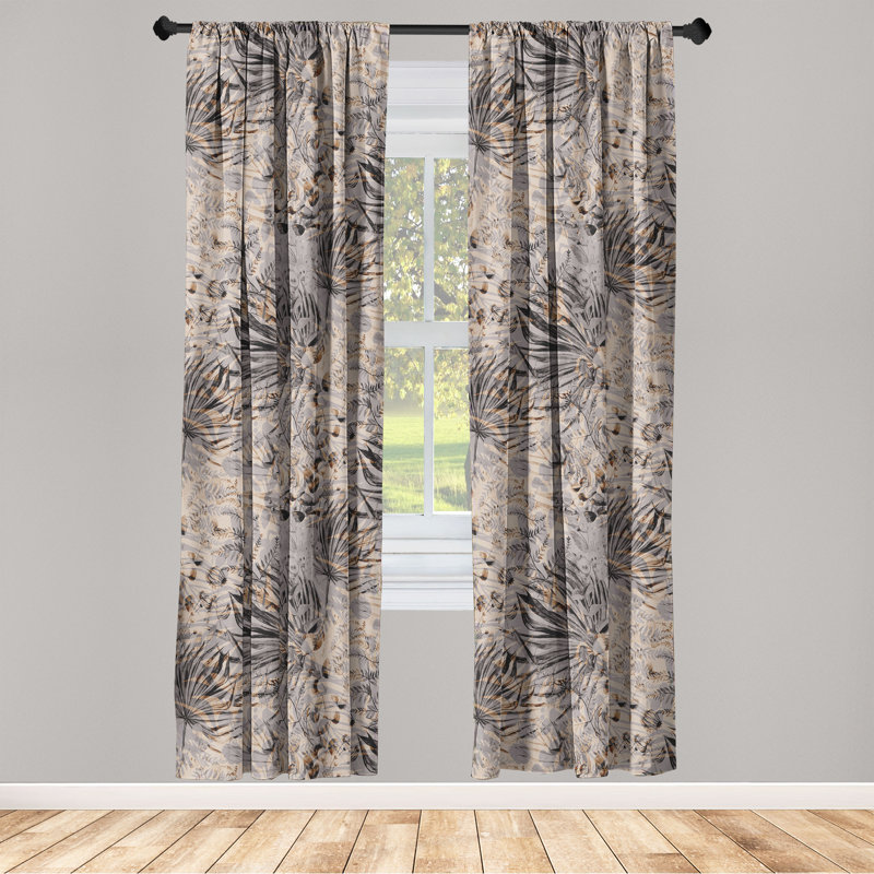 Semi Sheer Curtain Pair, 28" W x 84" L