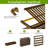 Bamboo Foldable Shoe Shelf with 3 Rows-1856964993