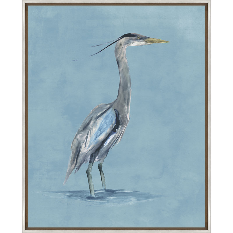 Sapphire Heron II Print by Nash Rambler, 31.5" H x 25.5" W