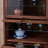 Nut-brown Solid Wood+Tempered Glass Display Cases
