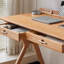Modern K-shaped small office desk