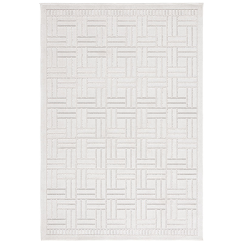 Tapis à motif géométrique Bundhu, Rectangle 9 pi 2 po x 12 pi