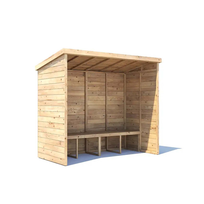 Dunster House Garden Arbour With Pent Roof, Pressure Treated, Compact Stylish Shelter, Apocallipo