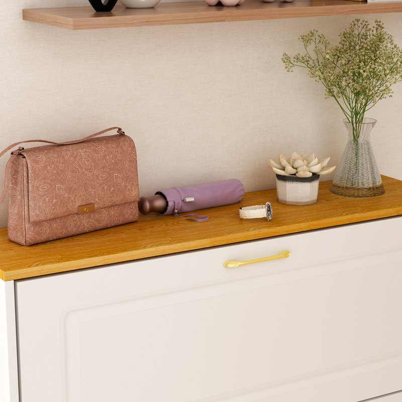 Armoire de rangement pour chaussures à 3 tiroirs rabattables