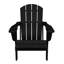 Wolak High Density Polyethylene Folding Adirondack Chair With Double Cup Holder-1361014027