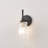 1- Light Clear Ribbed Glass Wall Sconce-514731570