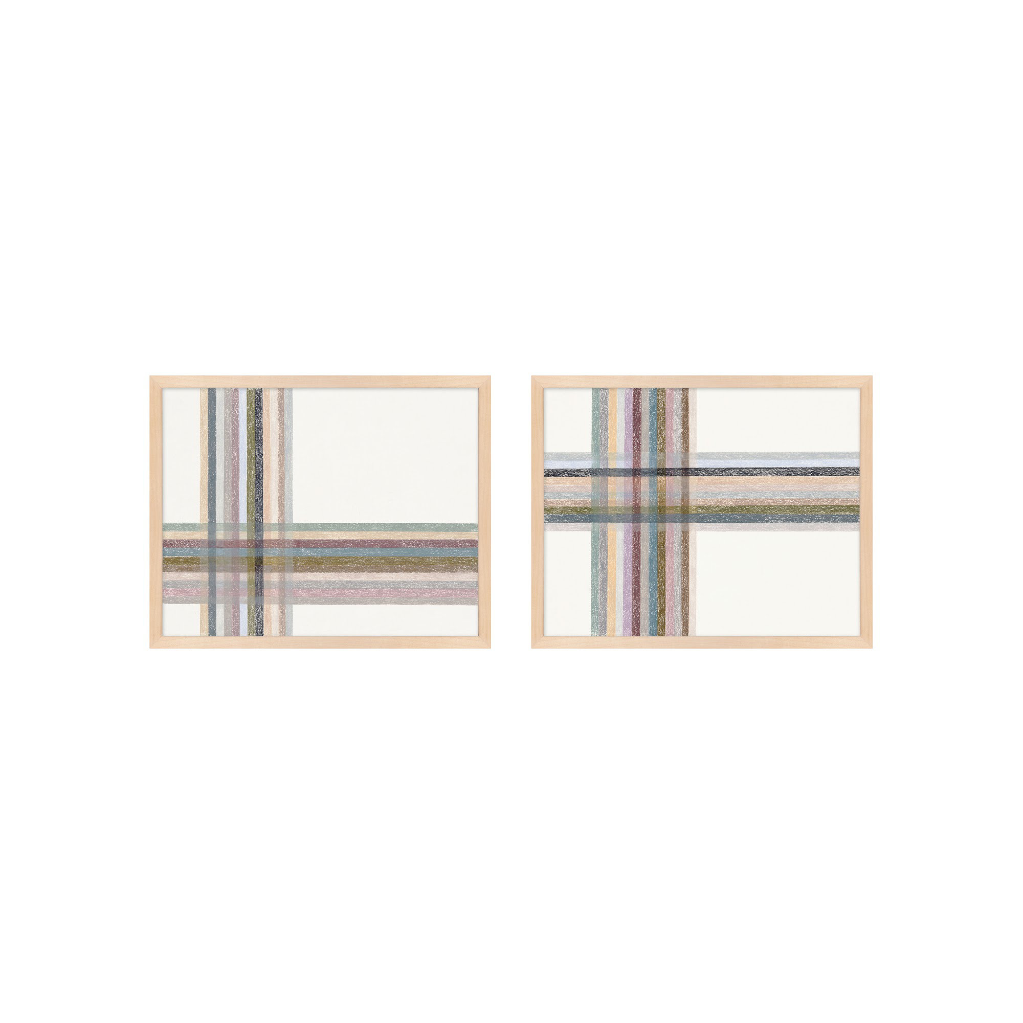 Lagos Untitled: Intersections, Horizontal by Beth James - Framed Wall Art, 25" W x 20" H, Maple Framed