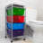 Mind Reader Rolling Cart with Drawers, Utility Cart, Craft Storage, Kitchen, Metal, 12.75"L x 15.25"W x 30"H