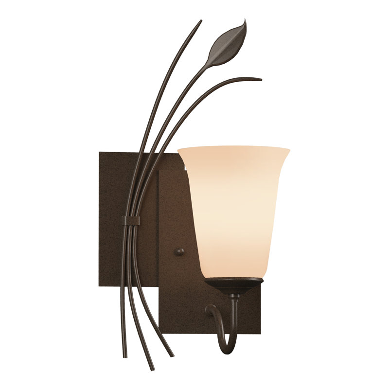 Leaf 1 - Light Dimmable Armed Sconce, Left, Bronze