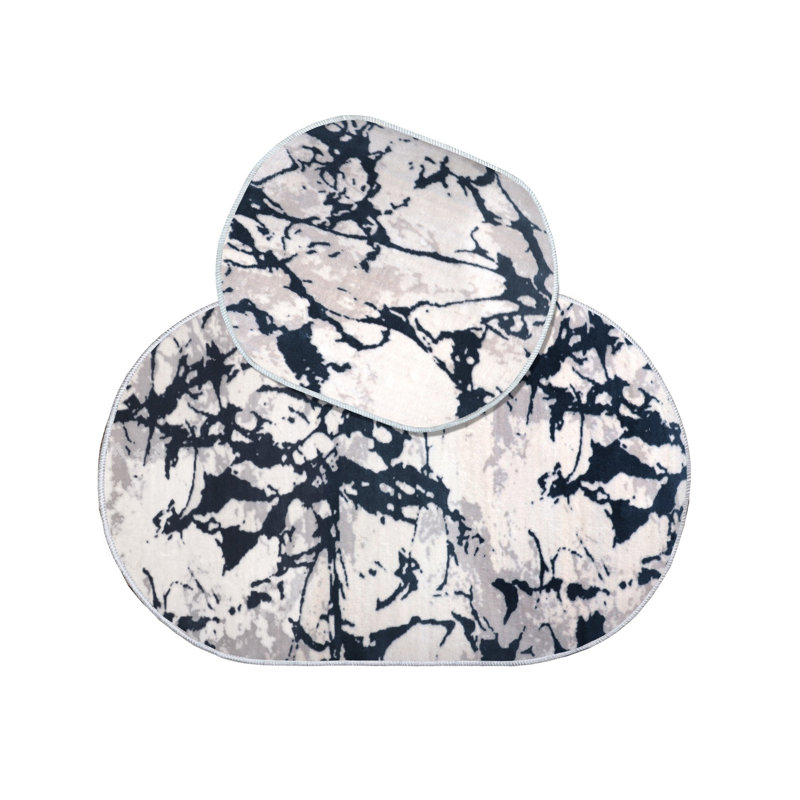 Ensemble de tapis de bain 2 pièces Bolduc, Blanc
