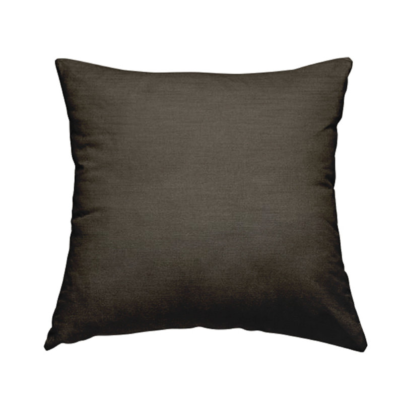 Danik Cotton Square Throw Cushion, 43cm H x 43cm W x 5cm D, Dark Brown