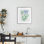 Coffee Club Green Framed Print Under Glass, design by JJ Design House LLC