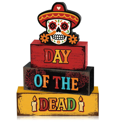 Day Of The Dead Wooden Table Centerpieces