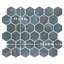 Carreau de mosaïque en porcelaine Hex 11-1 / 8 po x 12-5 / 8 po Cassis