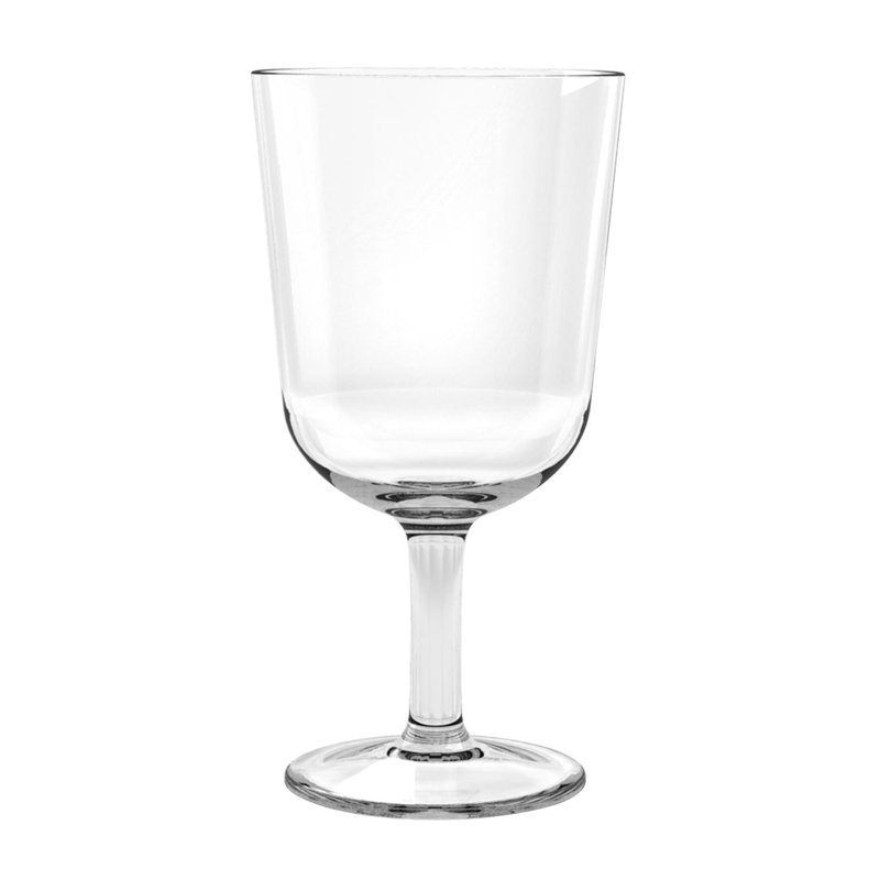 Shubhika 470ml Acrylic Stemmed Wine Glass, Clear