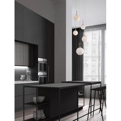 5 - Light Gold LED Cluster Pendant
