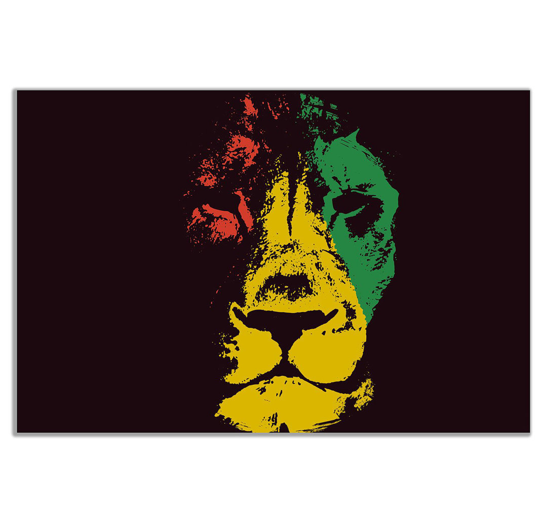 Jamaican Rasta Lion - Wrapped Canvas Print