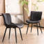 Chaises de salle à manger rembourrées en cuir Heitger-1223817625