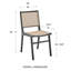 Chaise d'appoint à dossier bas Arienne