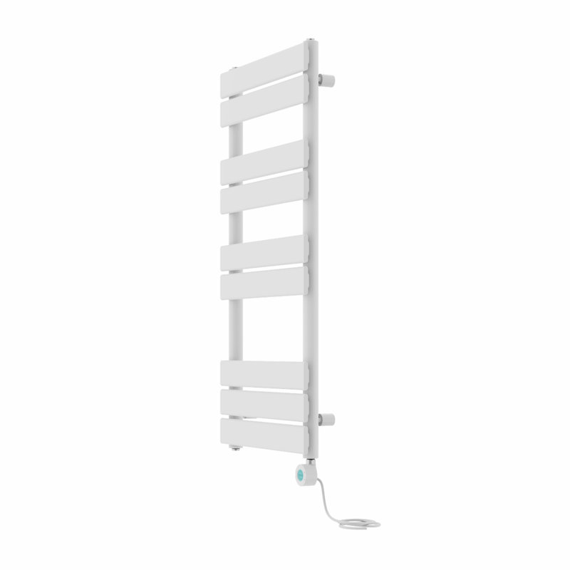 Flat Panel Towel Rail Heated Towel Rails, 100cm H x 45cm W x 6.2cm D, White