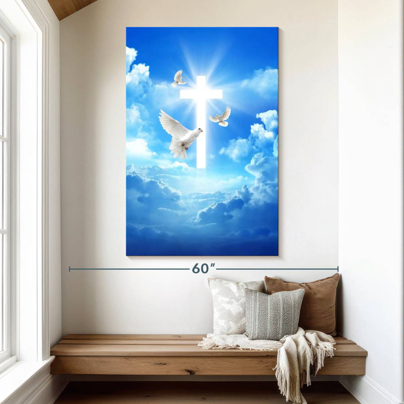 Heavenly Cross, 51" H x 34" W