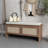 Pp Bench With Cushion For Bedroom, High - Density Sponge, Easy Maintenance, Proof Design Faux Shoe Padded Seat And Design, Engineered Hardwood, Ample Storage Shoes