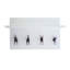 4 - Hook Wall Mounted Coat Rack