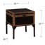Table de bout avec rangement Ciearra