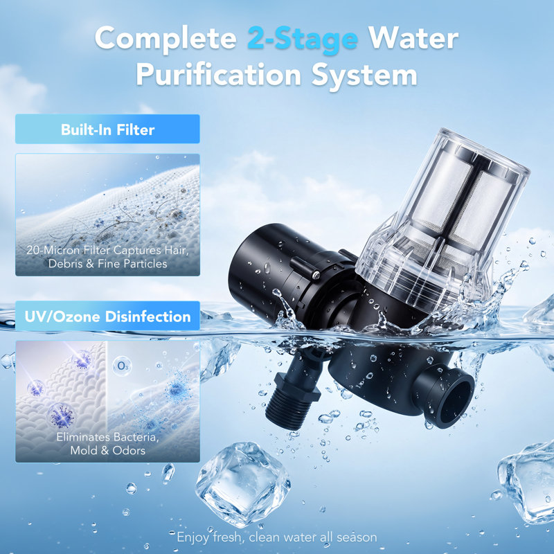 Refroidisseur de bain de glace 1HP tout-en-un - APP et commande manuelle double