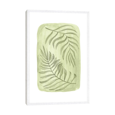 Green Palm Leaves by Whales Way - Painting on Canvas
