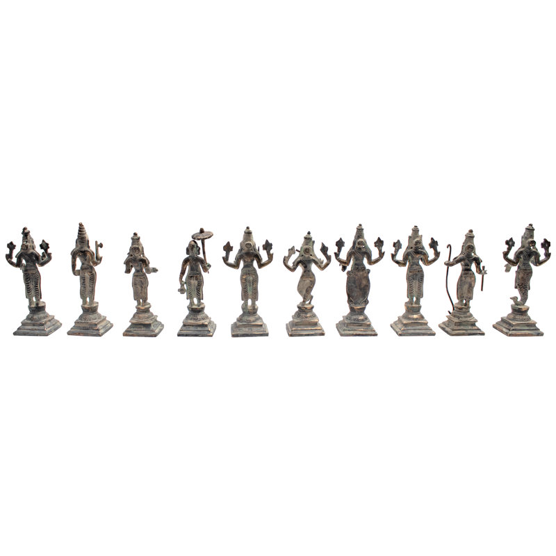 Ensemble de figurine Dashavatara Vishnu