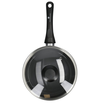 MasterClass Can-to-Pan Ceramic Non-Stick Saucepan with Lid, Recycled Aluminium