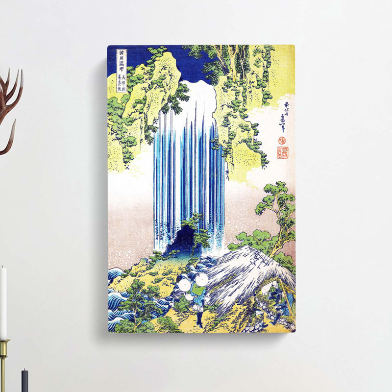 The Yoro Waterfall In Mino Province by Katsushika Hokusai - Wrapped Canvas, 60cm H x 40cm W x 3cm D