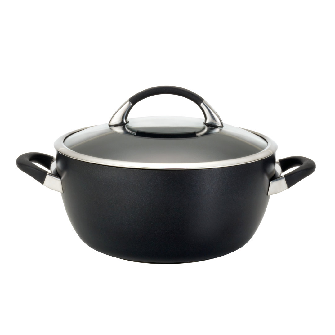 Circulon Symmetry Hard-Anodized Nonstick 5.5-Quart Casserole with Lid Circulon