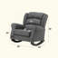 Chaise berçante en tissu