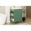 Meuble-lavabo classique de 24 po avec lavabo, poignées en métal, rangement latéral ouvert, 2 tablettes, assemblage facile, structure en céramique de conception autoportante, compartiments, porte, finition peinte,-544154025