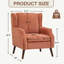 Élégant fauteuil d'appoint à oreilles avec accoudoirs droits contemporains-1099541434