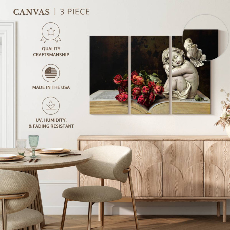 Leisha Cherub, 42" H x 65" W