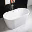 59'' x 29.5'' Freestanding Soaking Acrylic Bathtub-94320097-99334606