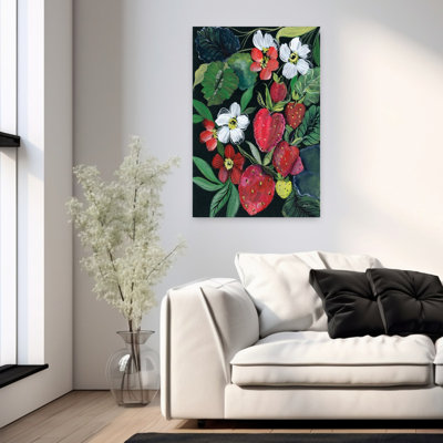 Contemporary Art Fruit Plant Art by Kristy Rice - 1 Piece Wrapped Canvas Wall Art
