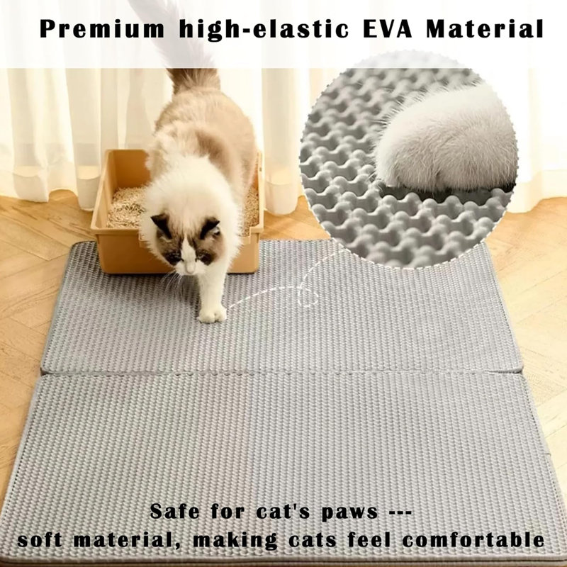 Tapis de litière à double couche antidérapant