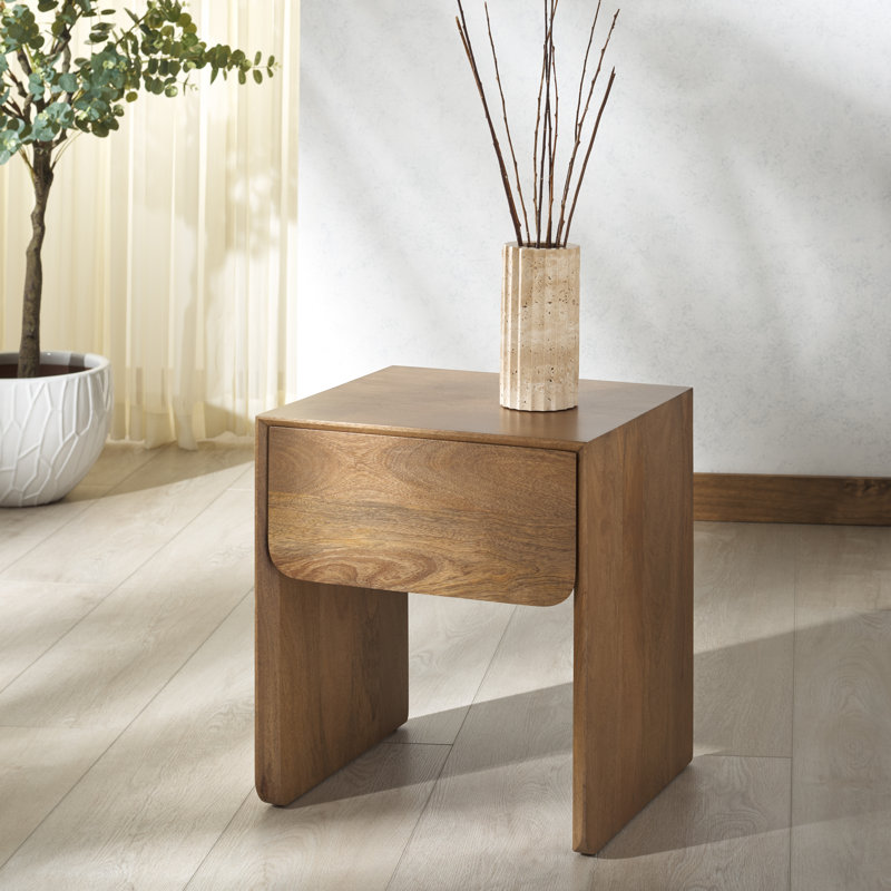 Friedlaender 1 Drawer 17.7" Nightstand
