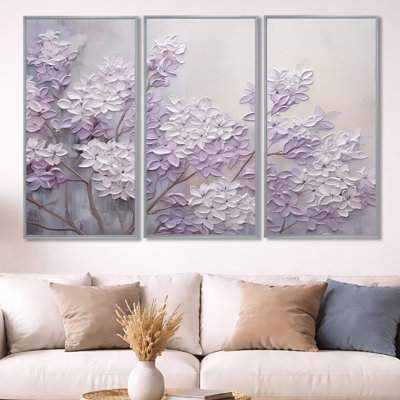 Kalvin - Lilacs Canvas Art Set