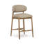 Liam Upholstered Stool with Solid Wood Frame-50238272