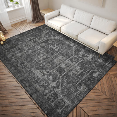Fenwick Washable Oriental Indoor / Outdoor Rug
